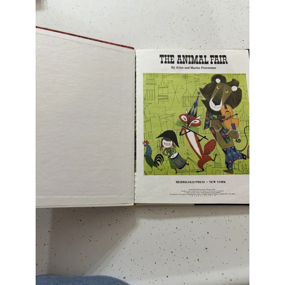 The Animal Fair‎ 1952 Hardcover Book Alice And Martin Provensen Merrigold Press